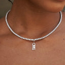 Colgante "OMG" - Oro blanco
