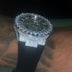 Alpha Era® Esqueleto Luminoso 316 Engastado de 42MM con Correa de Caucho