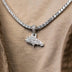 Denver Broncos Official NFL Micro Logo Pendant - White Gold