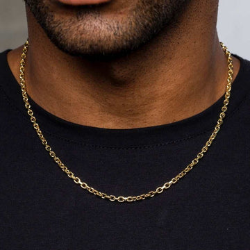 Box Chain Necklace in Yellow Gold