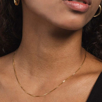 Solid Gold Box Chain 1.5mm