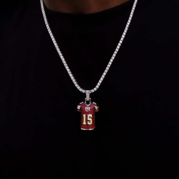 Colgante de la camiseta de Patrick Mahomes de los Kansas City Chiefs