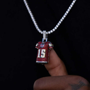 Colgante de la camiseta de Patrick Mahomes de los Kansas City Chiefs