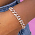 Two-Toned Iced Cuban Bracelet - 8.5mm