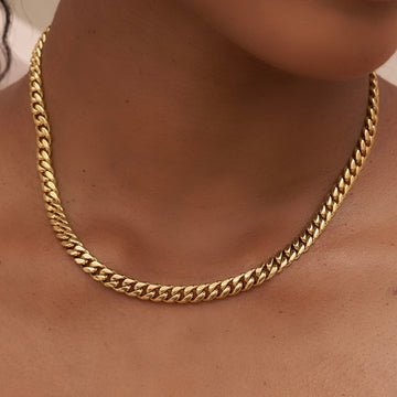 Solid Gold Miami Cuban Link Necklace (5mm)