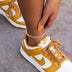 Diamond Tennis Anklet in Yellow Gold - 3mm