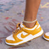Tobillera cubana helada de oro amarillo - 8.5mm