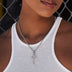 Solid White Gold Crucifix Pendant