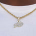 Buffalo Bills Official NFL Micro Logo Pendant - Yellow Gold