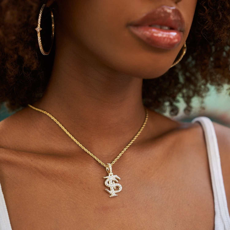 Florida State Seminoles Micro Logo Pendant - Yellow Gold