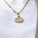 Colgante con micro logotipo oficial de los San Francisco 49ers de la NFL - Oro amarillo