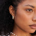 Double Row Hoop Earrings in Yellow Gold