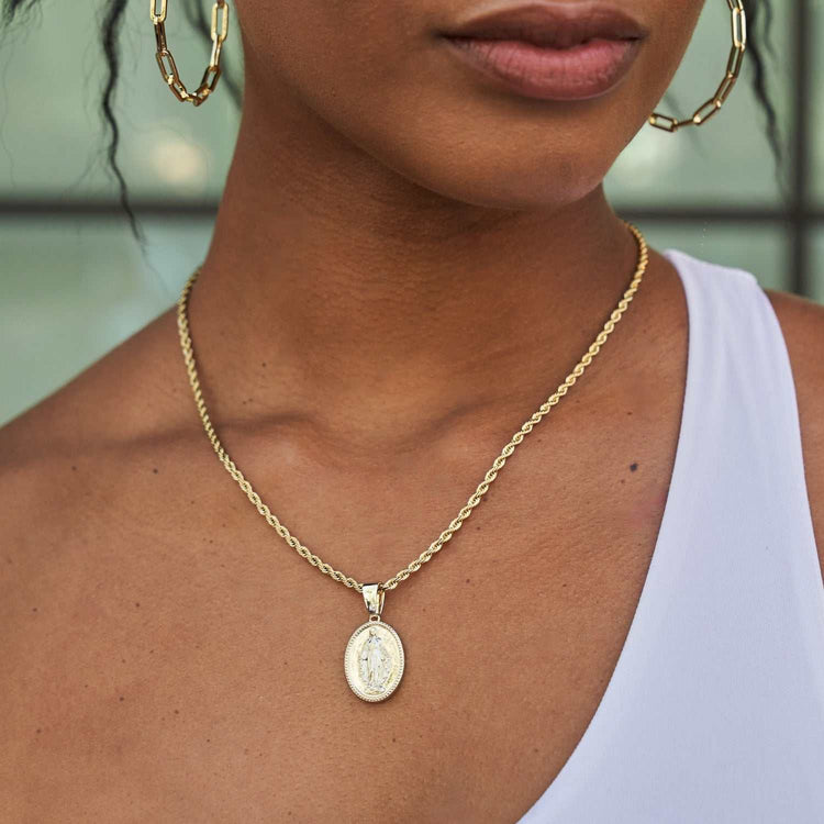 Micro Lady of Guadalupe Pendant