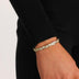 Eternity Heart Cuff Bracelet in Yellow Gold