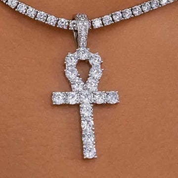 Ankh Cross in White Gold - The GLD Shop