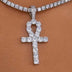 Ankh Cross in White Gold - The GLD Shop