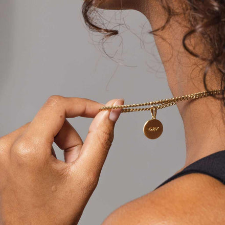 Astrology Coin Pendants in Yellow Gold