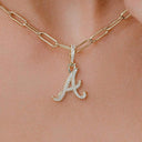 Colgante del Micro Logotipo Oficial de los Atlanta Braves de la MLB