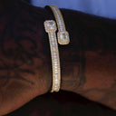 Pulsera de baguette en oro amarillo