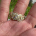 Diamond Prong Ring in Yellow Gold Vermeil