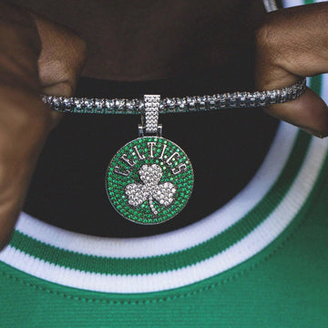 Boston Celtics Pendant in White Gold - The GLD Shop