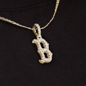 Micro Colgante de los Boston Red Sox de Plata Vermeil 18K