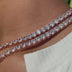 Gargantilla de tenis con diamantes en oro rosa - 5 mm