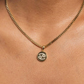 Colgante de micro moneda Cáncer