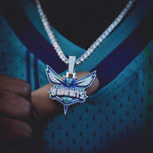 Charlotte Hornets Official NBA Logo Pendant