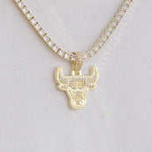 Chicago Bulls Official NBA Micro Logo Pendant