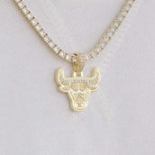 18k Vermeil Chicago Bulls Micro Pendant