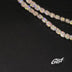 Micro Clustered Tennis Necklace in White Gold