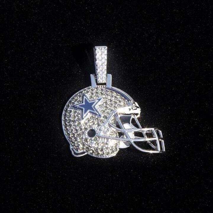 dallas cowboys alternative football helmet Dallas Cowboys Official NFL Helmet Pendant- The GLD Shop
