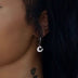 Diamond Script Lowercase Font Earring - Single - The GLD Shop