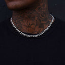 Figaro Link Chain in White Gold - 5mm
