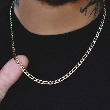 Solid Gold Figaro Link Chain (4mm)
