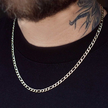 Figaro Link Chain in Yellow Gold- 4mm - The GLD Shop