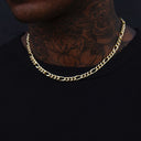 Figaro Link Chain in Yellow Gold - 5mm