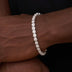 Pulsera de tenis de micro racimo - Oro blanco