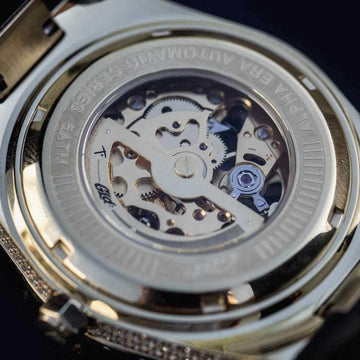 Iced Alpha Era Luminous Skeleton Gold w/ Rubber Strap - The GLD Shop