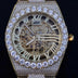 Iced Alpha Era Luminous Skeleton Gold w/ Rubber Strap - The GLD Shop