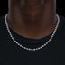 Iced Ball Chain in White Gold - 4mm - The GLD Shop