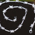 Iced Barbed Wire Chain in White Gold - The GLD Shop