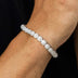 Pulsera de tenis de micro racimo - Oro blanco