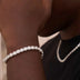 Pulsera de tenis de micro racimo - Oro blanco