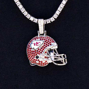 Kansas City Chiefs Official NFL Helmet Pendant