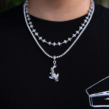 Koi Pendant - White Gold - The GLD Shop