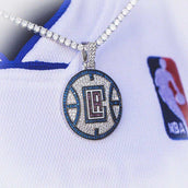 LA Clippers Official NBA Logo Pendant