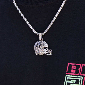 Las Vegas Raiders Helmet Pendant - The GLD Shop