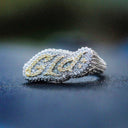 Limited Edition GLD Logo Ring - White Gold Vermeil